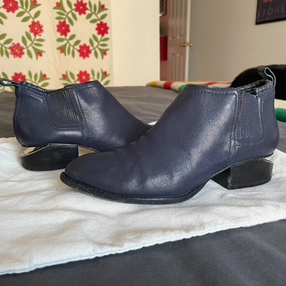 Alexander Wang Navy Blue Kori Ankle Boot